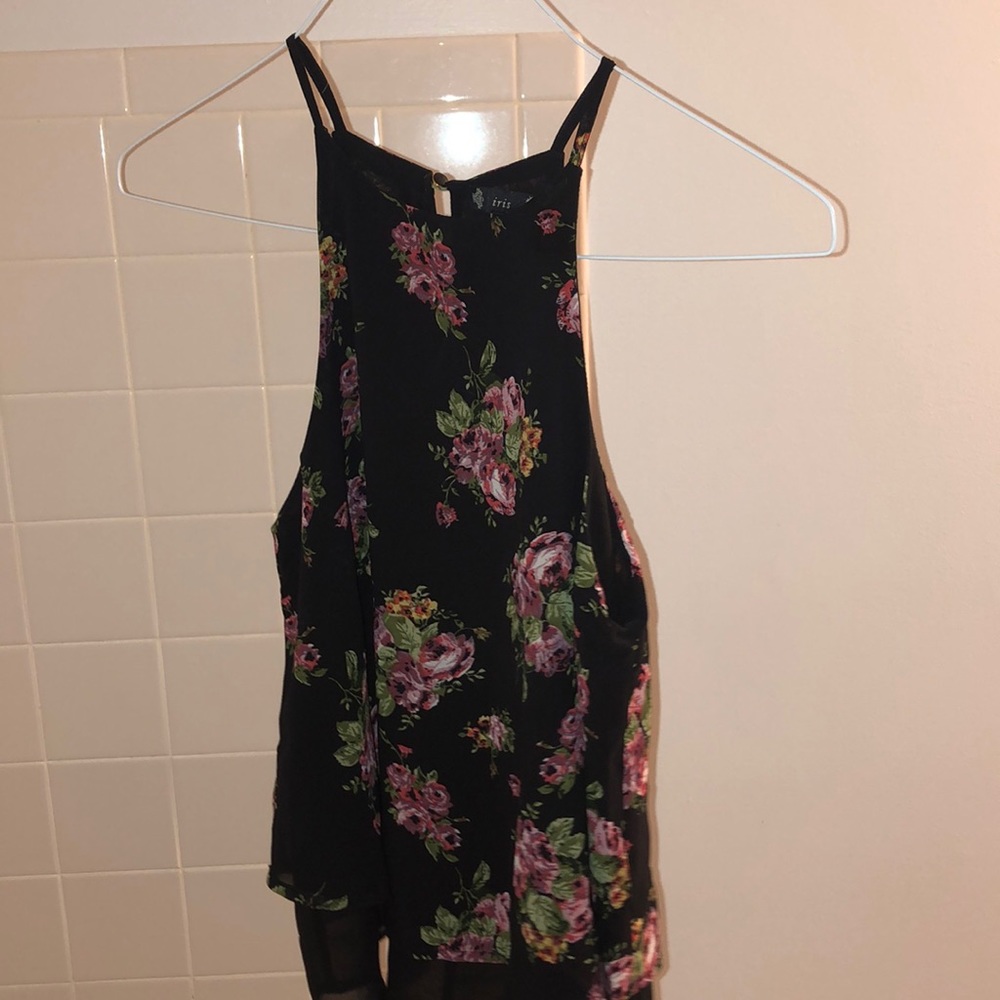 high neck tank top